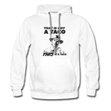 Men’s Premium Hoodie - This Is A Taco - white