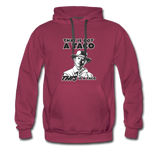 Men’s Premium Hoodie - This Is A Taco - burgundy