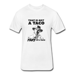 Fitted Men's T-Shirt - This Is A Taco - white