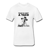 Fitted Men's T-Shirt - This Is A Taco - white