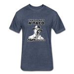 Fitted Men's T-Shirt - This Is A Taco - heather navy