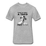 Fitted Men's T-Shirt - This Is A Taco - heather gray