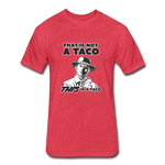 Fitted Men's T-Shirt - This Is A Taco - heather red