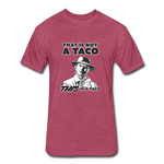 Fitted Men's T-Shirt - This Is A Taco - heather burgundy