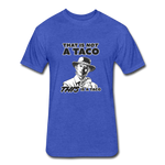 Fitted Men's T-Shirt - This Is A Taco - heather royal