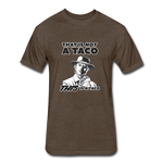 Fitted Men's T-Shirt - This Is A Taco - heather espresso