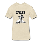 Fitted Men's T-Shirt - This Is A Taco - heather cream