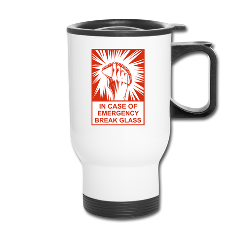 Travel Mug - In Case of Emergency (Taco) - white