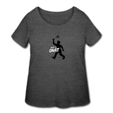 Women’s Curvy T-Shirt - Bust A Gnat - deep heather