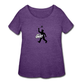 Women’s Curvy T-Shirt - Bust A Gnat - heather purple