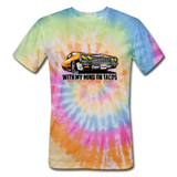 Unisex Tie Dye T-Shirt - My Mind On Tacos - rainbow