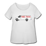 Women’s Curvy T-Shirt - Free Taco Van - white