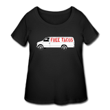 Women’s Curvy T-Shirt - Free Taco Van - black