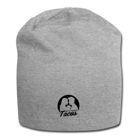 Jersey Beanie - My Love Language Is Tacos - heather gray