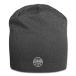 Jersey Beanie - Bangin' Apparel Co. Logo (White) - charcoal gray