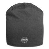 Jersey Beanie - Bangin' Apparel Co. Logo (White) - charcoal gray