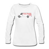 Women's Long Sleeve T-Shirt - Free Taco Van Extreme Edition - white