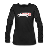 Women's Long Sleeve T-Shirt - Free Taco Van Extreme Edition - black