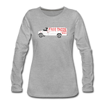 Women's Long Sleeve T-Shirt - Free Taco Van Extreme Edition - heather gray