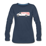 Women's Long Sleeve T-Shirt - Free Taco Van Extreme Edition - navy