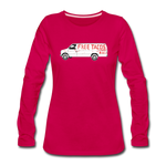 Women's Long Sleeve T-Shirt - Free Taco Van Extreme Edition - dark pink