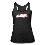 Women’s Racerback Tank - Free Tacos Van Extreme Edition - heather black