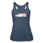 Women’s Racerback Tank - Free Tacos Van Extreme Edition - heather navy