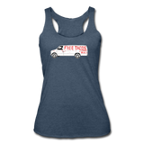 Women’s Racerback Tank - Free Tacos Van Extreme Edition - heather navy