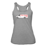 Women’s Racerback Tank - Free Tacos Van Extreme Edition - heather gray