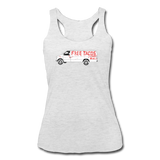 Women’s Racerback Tank - Free Tacos Van Extreme Edition - heather white