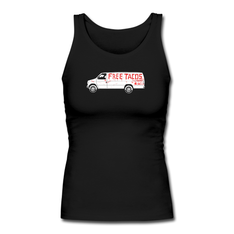 Women's Fitted Tank - Free Taco Van Extreme Edition - black