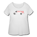 Women’s Curvy T-Shirt - Free Taco Van Extreme Edition - white