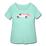 Women’s Curvy T-Shirt - Free Taco Van Extreme Edition - mint