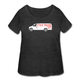 Women’s Curvy T-Shirt - Free Taco Van Extreme Edition - deep heather