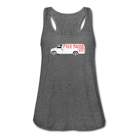 Women's Flowy Tank Top - Free Taco Van Extreme Edition - deep heather