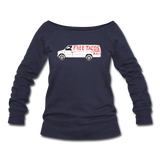 Women's Wideneck Sweatshirt - Free Taco Van Extreme Edition - melange navy