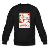 Crewneck Sweatshirt - In Case of Emergency (Bacon) - black