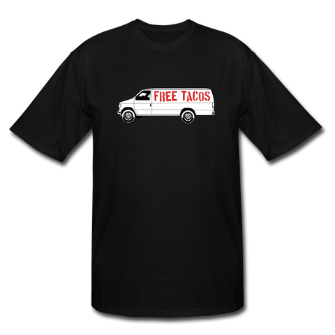 Men's Tall T-Shirt - Free Taco Van - black