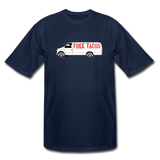 Men's Tall T-Shirt - Free Taco Van - navy