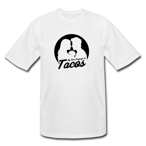 Men's Tall T-Shirt - My Love Language Is Tacos - white