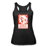 Women’s Racerback Tank - In Case of Emergency (Bacon) - heather black