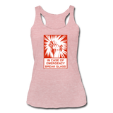 Women’s Racerback Tank - In Case of Emergency (Bacon) - heather dusty rose