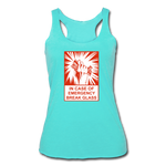 Women’s Racerback Tank - In Case of Emergency (Bacon) - turquoise