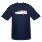 Men's Tall T-Shirt - Free Taco Van Extreme Edition - navy