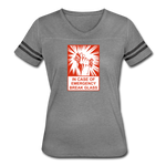 Women’s Vintage Sport T-Shirt - In Case of Emergency (Bacon) - heather gray/charcoal