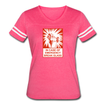 Women’s Vintage Sport T-Shirt - In Case of Emergency (Bacon) - vintage pink/white