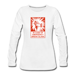 Women's Premium Long Sleeve T-Shirt - In Case of Emergency (Bacon) - white