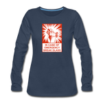 Women's Premium Long Sleeve T-Shirt - In Case of Emergency (Bacon) - navy