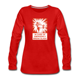 Women's Premium Long Sleeve T-Shirt - In Case of Emergency (Bacon) - red