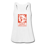 Women's Flowy Tank Top - In Case of Emergency (Bacon) - white